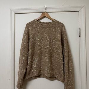 & Other Stories Glittering Beige Sweater